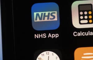 NHS App on Smartphone